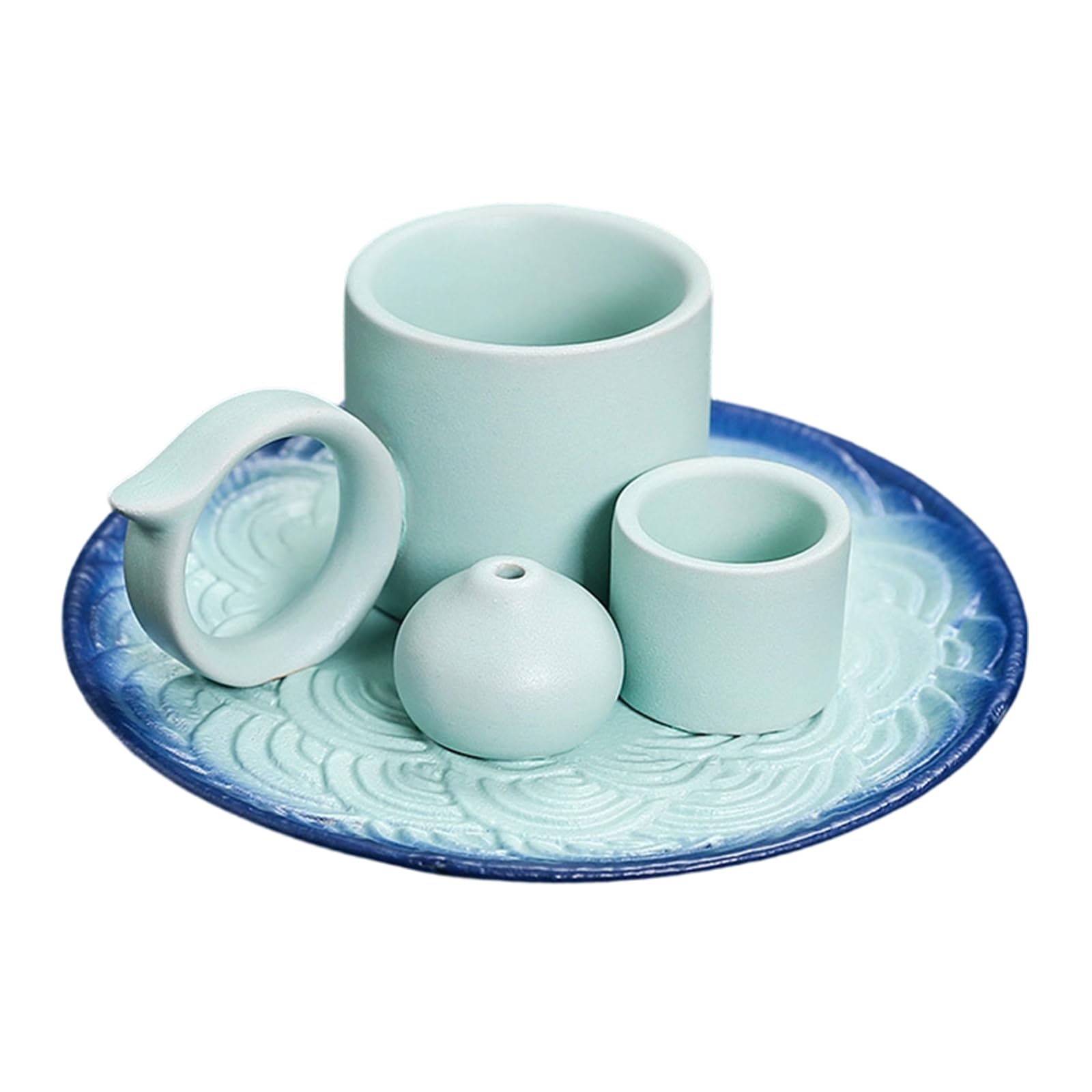 Ceramic Incenses Burners Holders Burning Tray Practical Home Decoration Ashes Catcher Tray Easy to Use Burners Holders with Handle