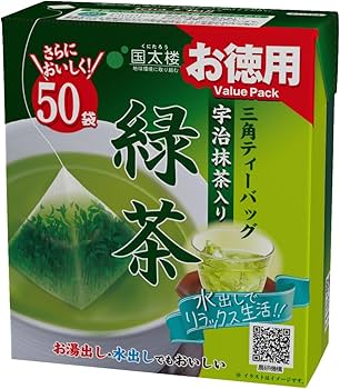 緑茶 Amazon | 国太楼 お徳用宇治抹茶入り緑茶三角ティーバッグ50P