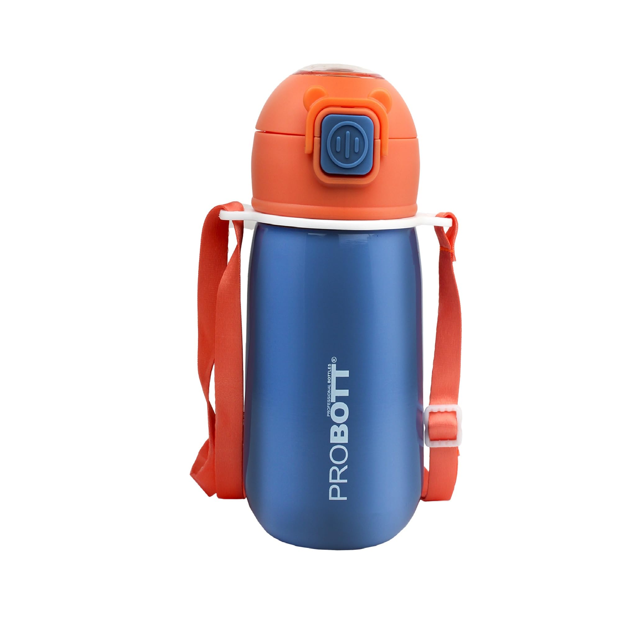 Probott Cutie 500ml Stainless Steel Hot & Cold Water Bottle for 3-5yrs Kids, Blue | Double Walled Vacuum Flask | Sipper Bottle with Straw & Strap for School | Perfect for Toddlers | Leak Proof-picture-10