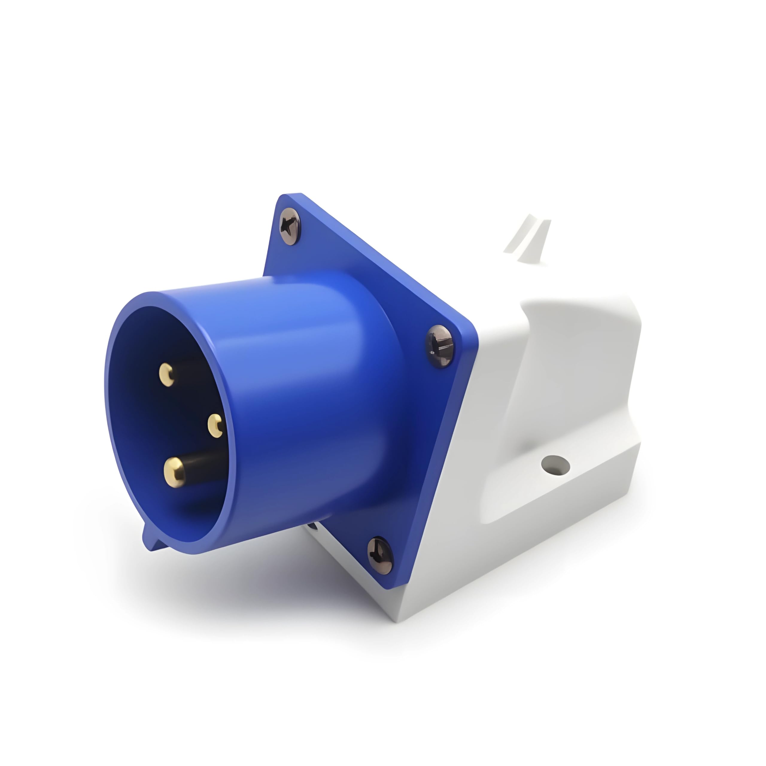 CEE Enchufe 32A 3 Polos, Conectores de Enchufe Industrial Azul 3 Pines, Enchufe de Pared Aparatos CEE, Enchufes de Repuesto Caravana Industrial 220V-250V 50/60Hz 2P-E 6H IP44 IEC60309