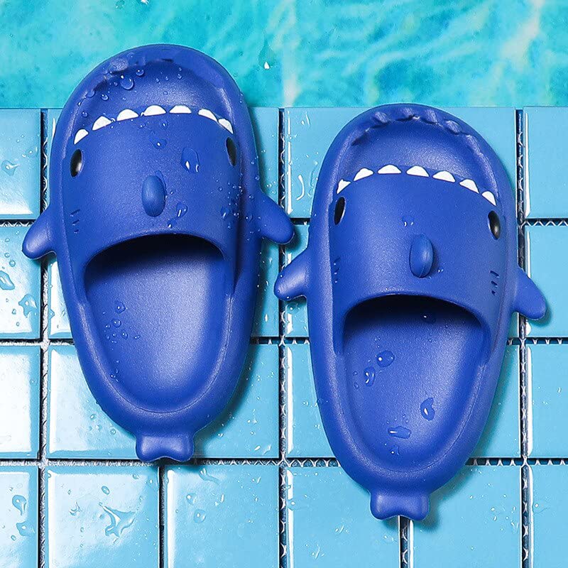Image of Bold N Elegant Baby Shark Cool Cartoon Flip Flop Slippers Sandal Beach Footwear for Baby Boy Girl Kids