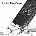 TheGiftKart Tough Armor Bumper Back Cover Case for Oppo F31 Pro 5G | Rotating Camera Cover, Kickstand & Ring Holder | 360 Degree Protection Back Cover Case for Oppo F31 Pro 5G (PC & TPU, Black) gallery image