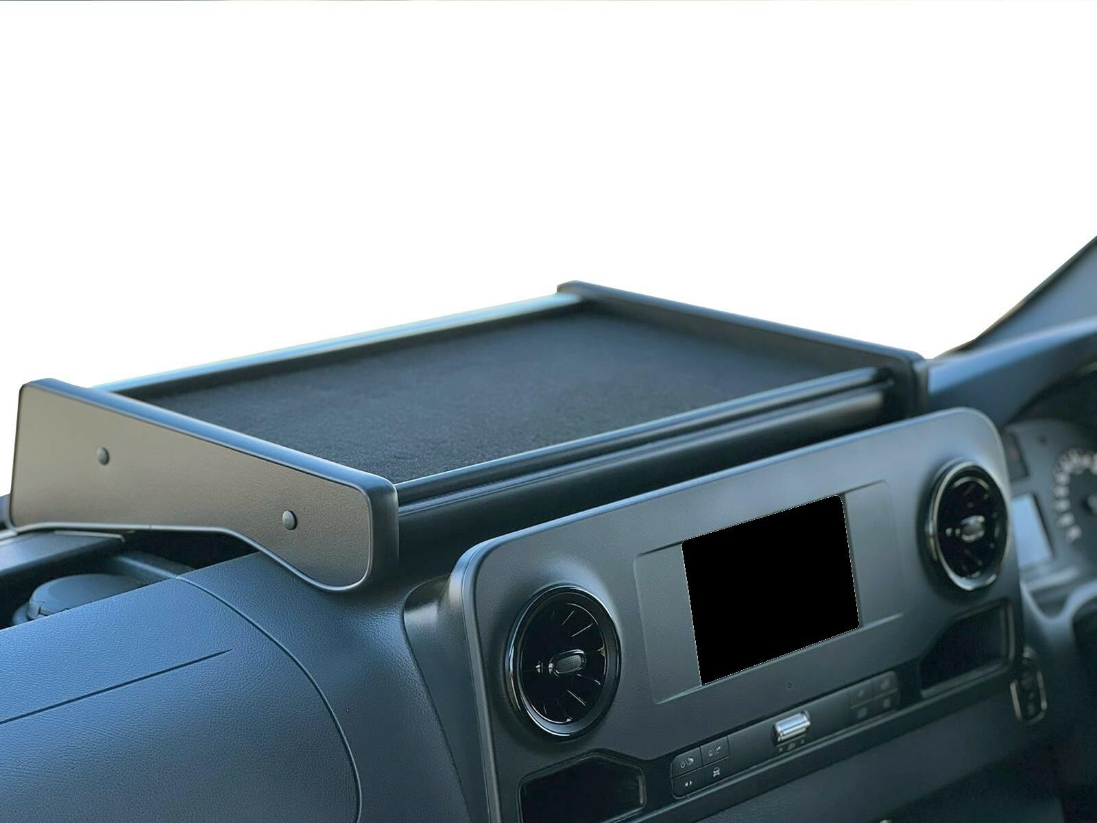 Armaturenbrett-Organizer-Ablage für Mercedes Sprinter 2018–2026 – Rutschfestes Cockpit-Aufbewahrungsregal – Halter für Telefon, Dokumente und Zubehör