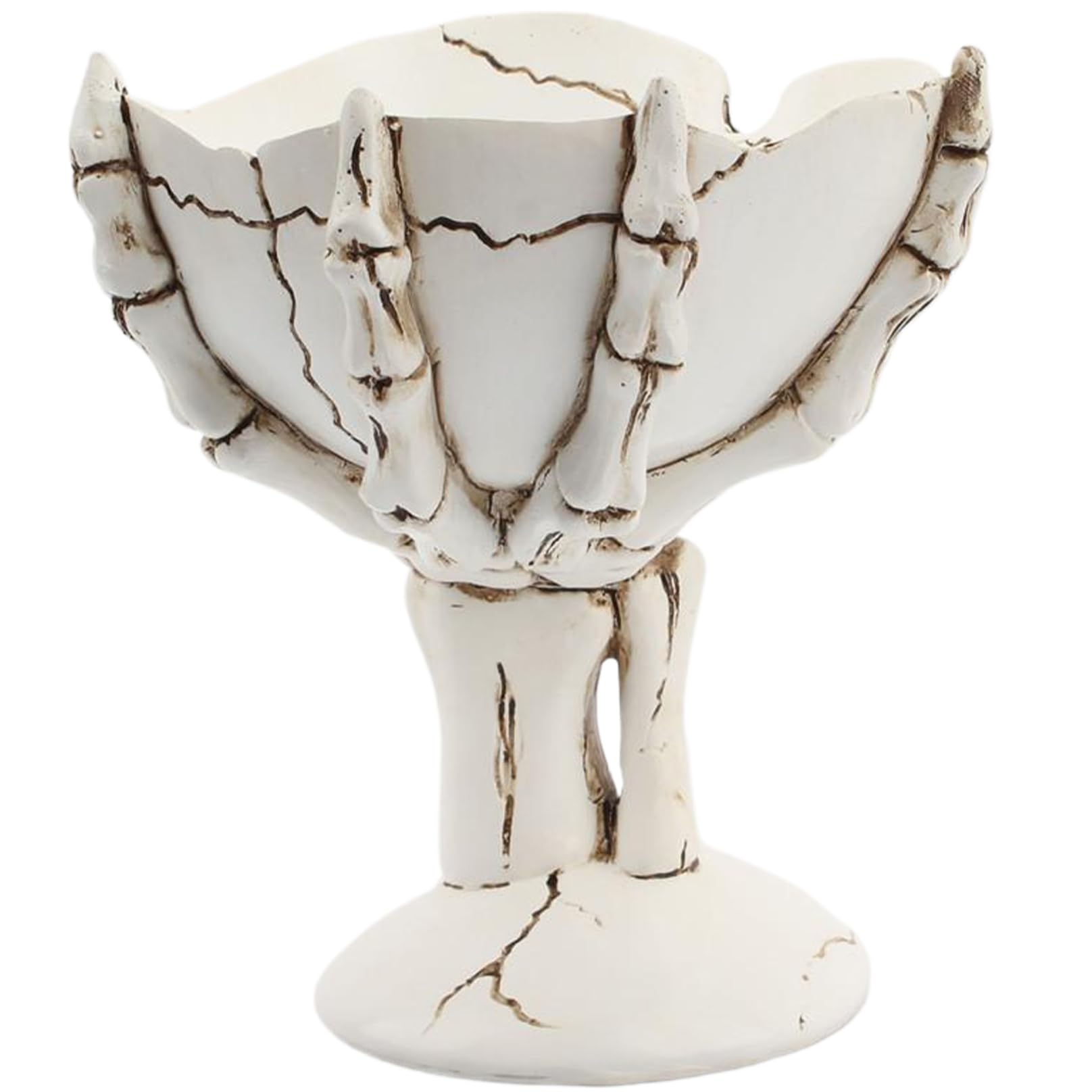 Striegro Skull Bowl, Resin Halloween Candy Dish, 5.4x4.7in..