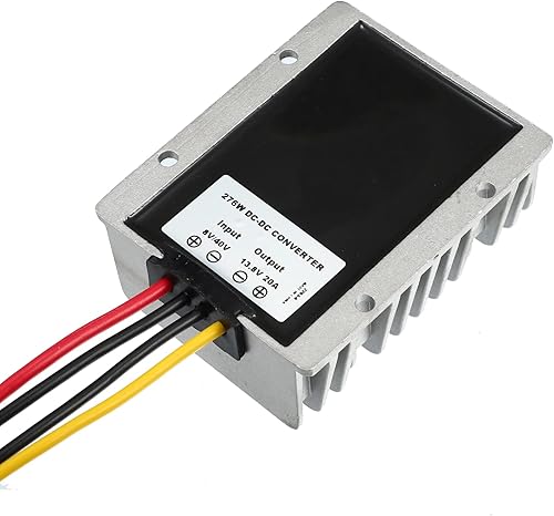 Miniatura 6 de X AUTOHAUX 8V/40V a 13.8V 20A Reductor Automático Buck Boost Step Down Up Regulador Modulador Transformador Universal para Carritos de Golf Scooters