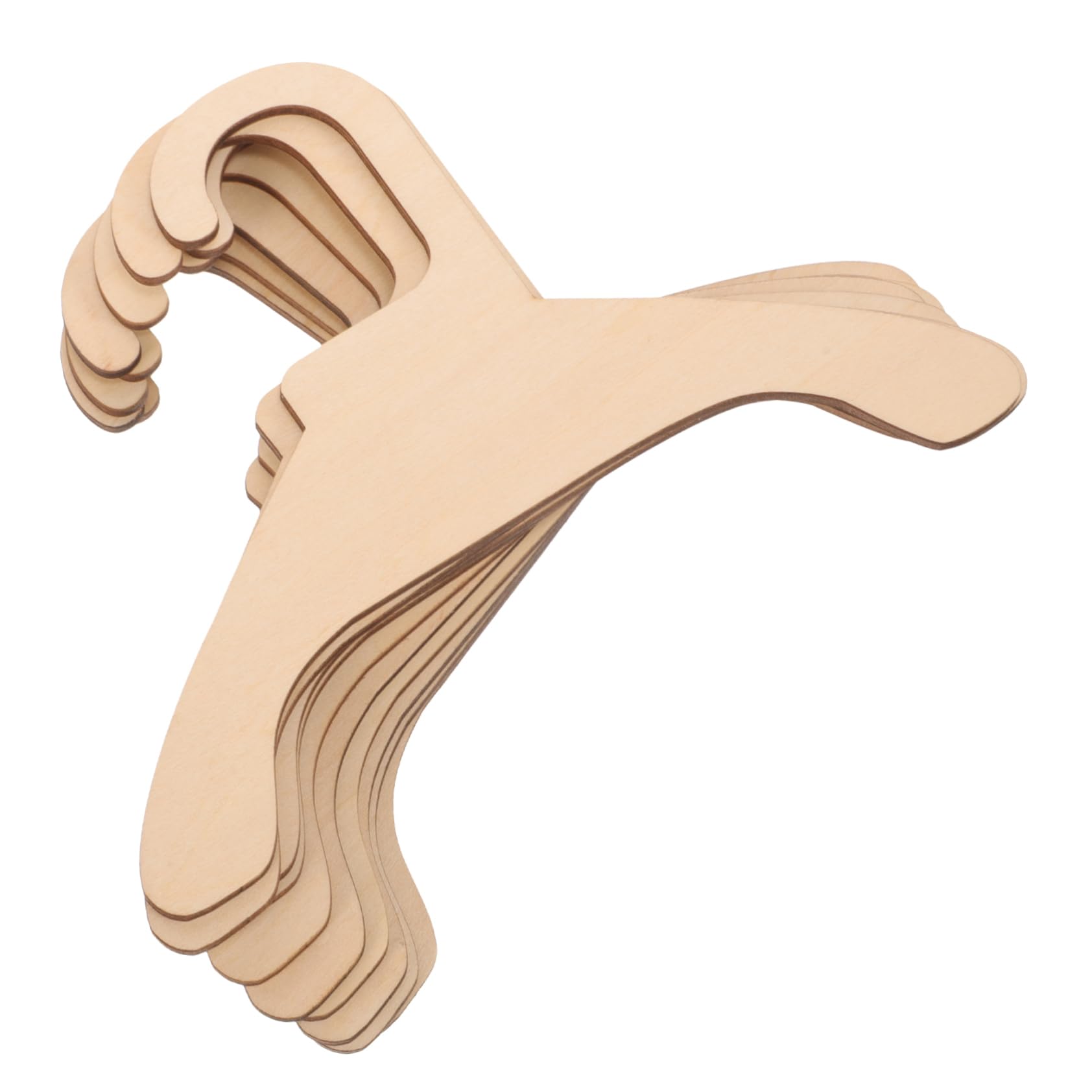 COLLBATH 10pcs Pet Hanger Clothes Hangers Pets Wood Hanger Small Hanger Dog Clothes Hanger Wood Dog Hanger Small Pet Clothes Hanger Dog Costume Hanger Dog Clothing Hanger Mini Hanger Wooden