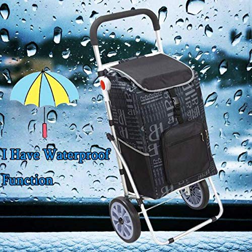 Einkaufswagen, wasserdichter zusammenklappbarer Einkaufswagen auf Rädern mit Abnehmbarer Tasche und faltbarem Design… – Bild 7