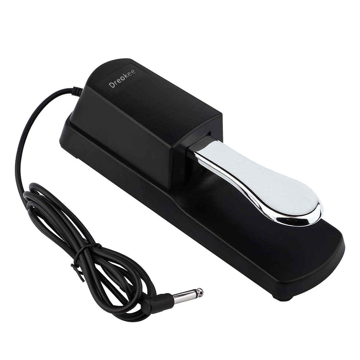 Dreokee Sustain Pedal for Keyboard, Universal Foot Damper for Digital Piano MIDI Keyboard Electronic Organ Synthesizer