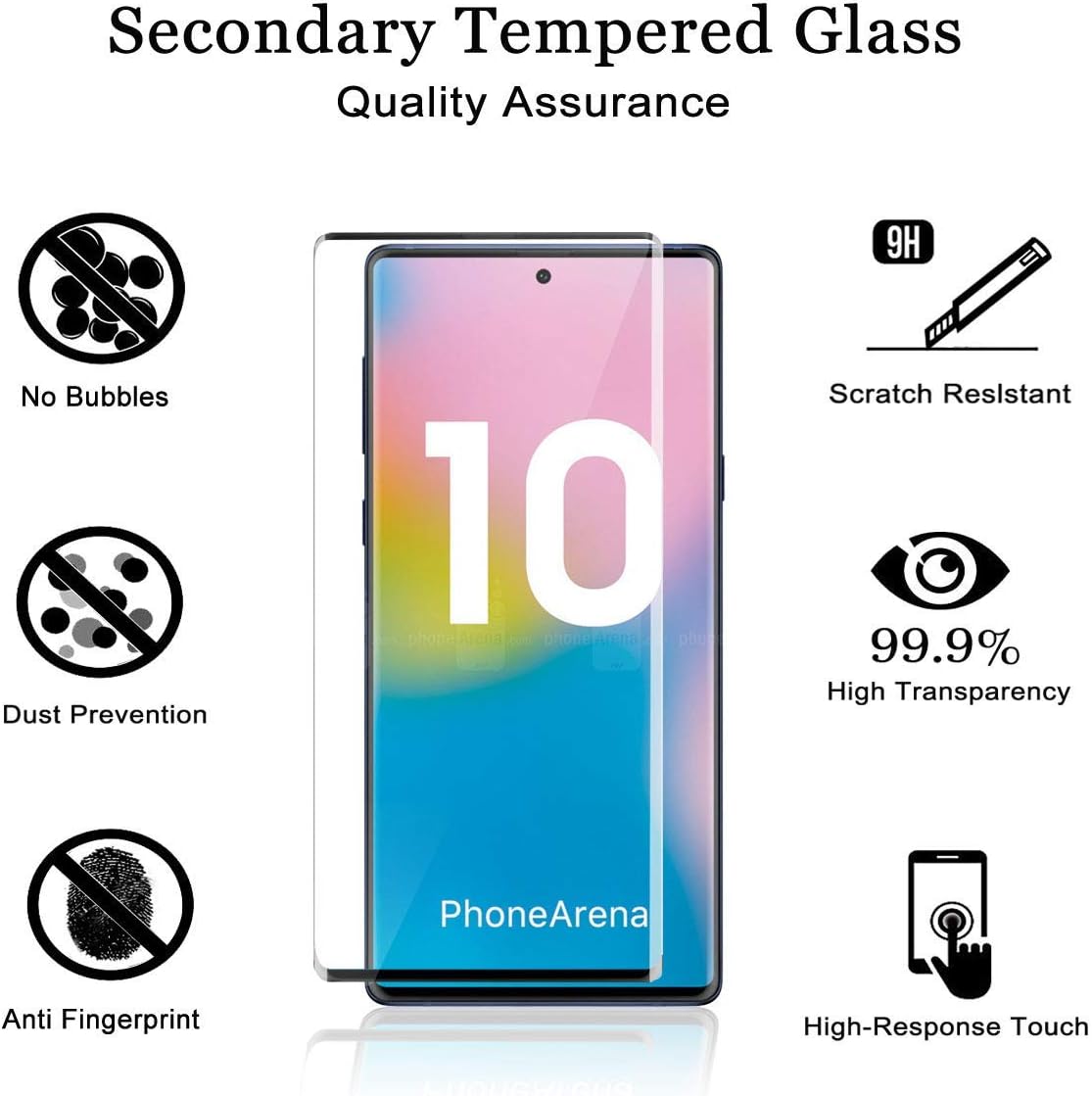 Galaxy Note 10 Plus Screen Protector UV Full Glue by