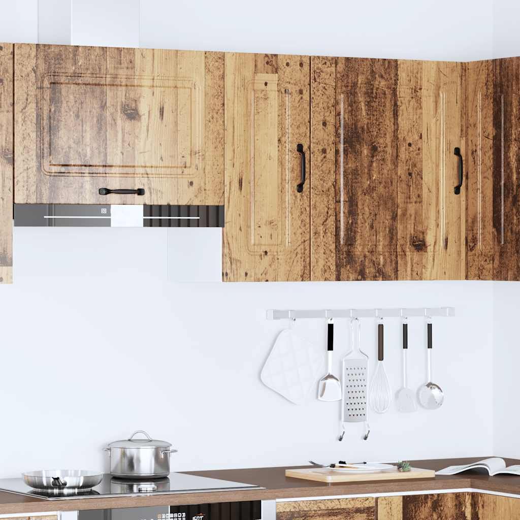 Küchen-Hängeschrank Kalmar Altholz-Optik Holzwerkstoff 30x31x60 cm mit Stauraum und Tür, belastbar bis 50 kg, vielseitig für Küche, Esszimmer, Vorratsschrank, Organizer und Aufbewahrung