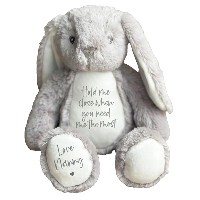Amazon.com: Personalized Plush Bunny Keepsake Gift Custom Hold Me Close ...