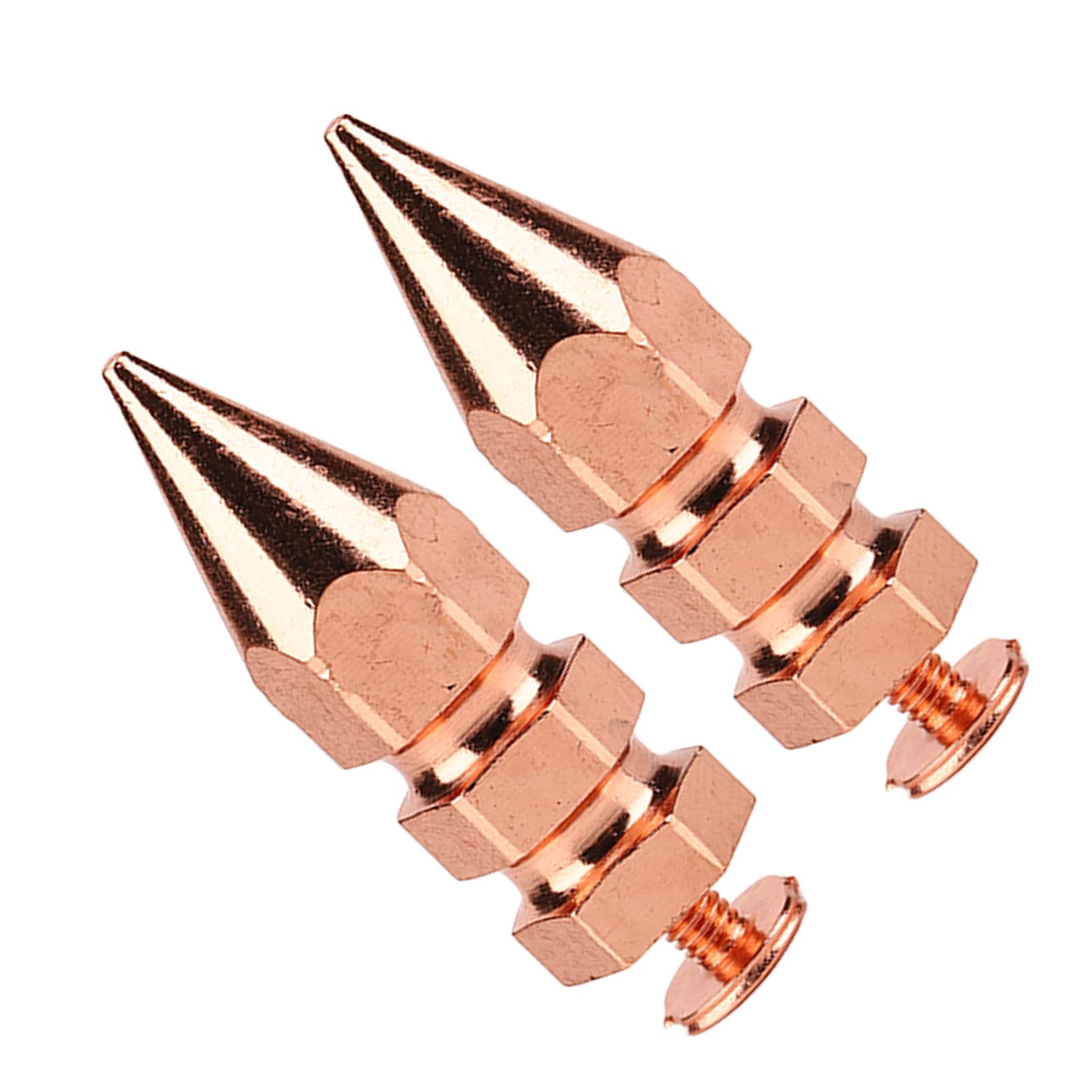 Remaches de Metal Galvanizado de Oro Rosa con Forma de Cono Punk para Decoración de Ropa, Zapatos y Bolsos (latón 2)