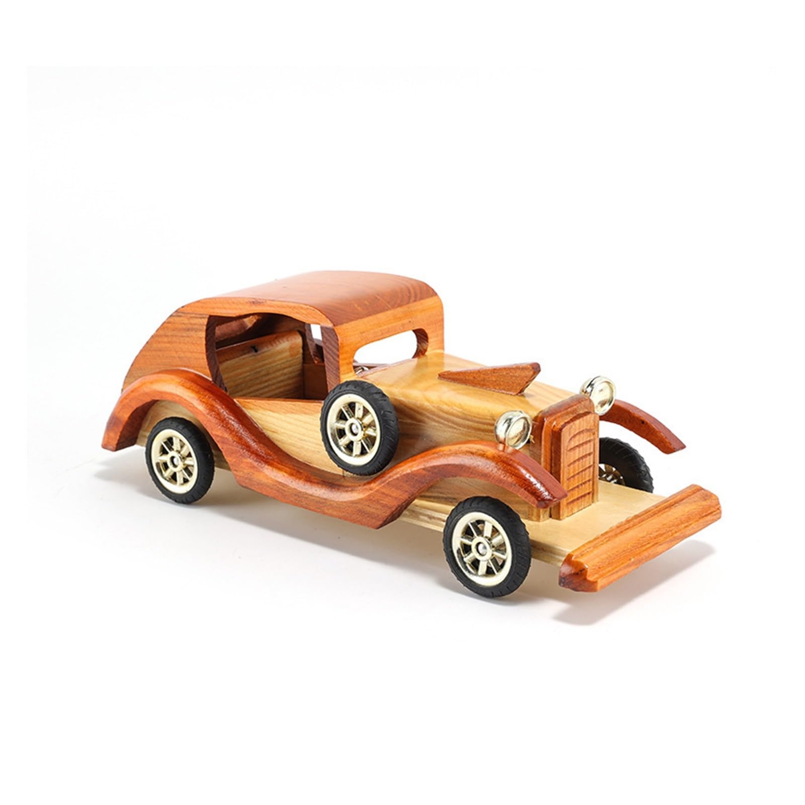 Amazon.co.jp: 12 インチヴィンテージカーモデル像木製レトロカー 