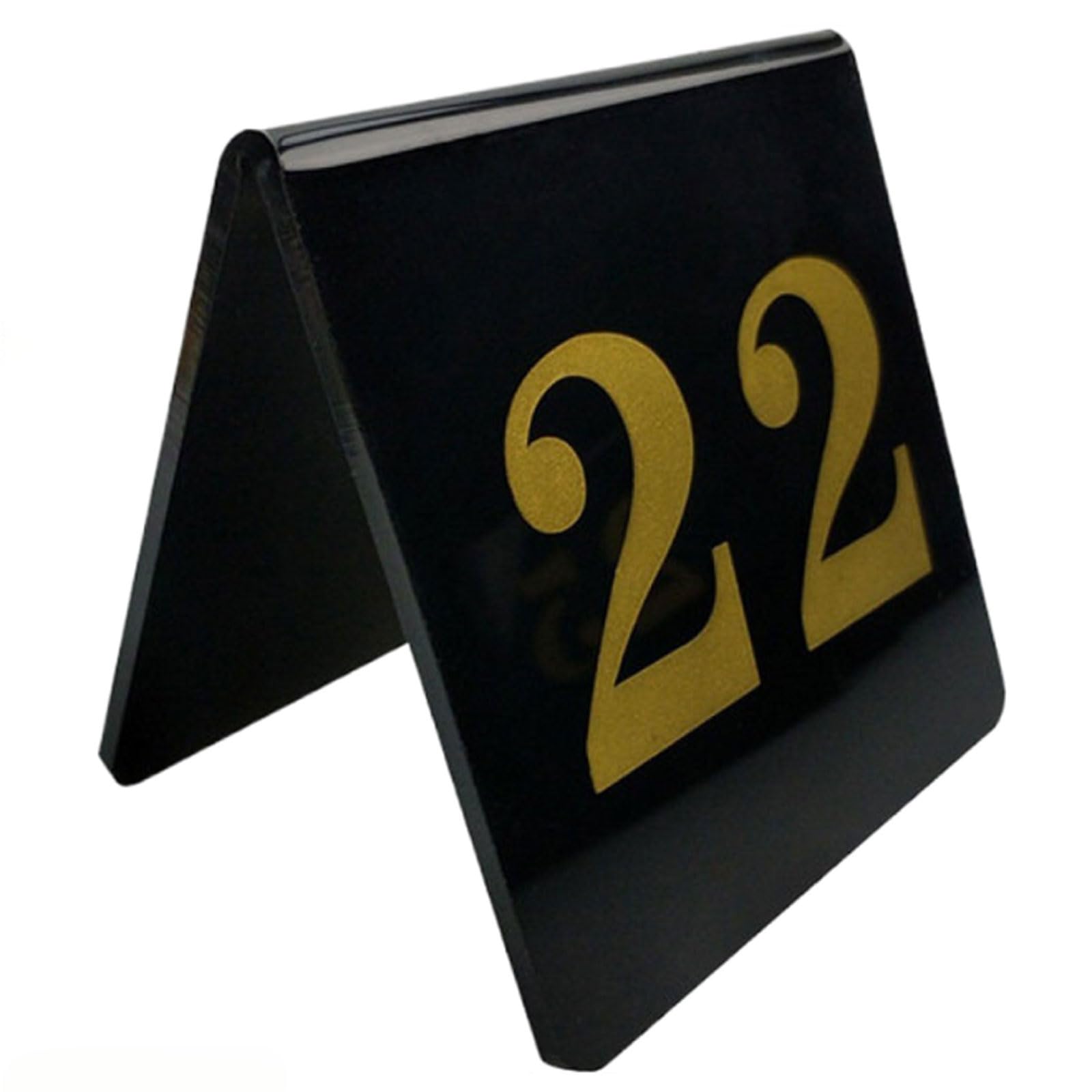 Números acrílicos de mesa de tienda de campaña, números de mesa de acrílico de doble cara, placas de números de mesas de restaurante, apilables, para cocina, comedor, banquetes de boda, carteles de