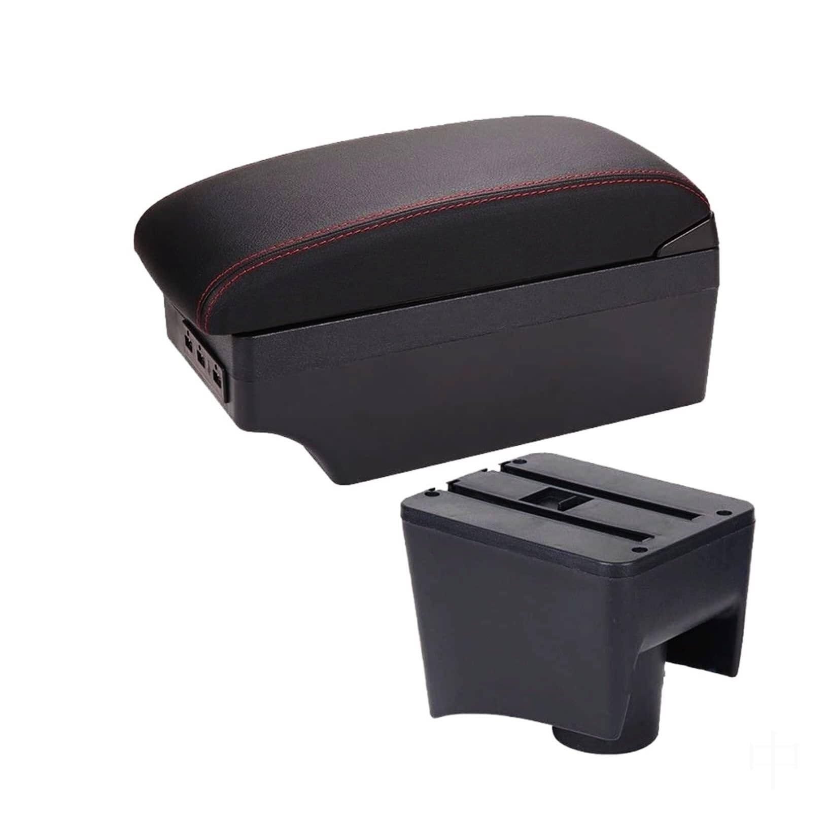 CBCLOPKLCU Centre Console For Vw For Polo Mk5 6R For Vento 2012-2018 Center Console Armrest Storage For Box with USB