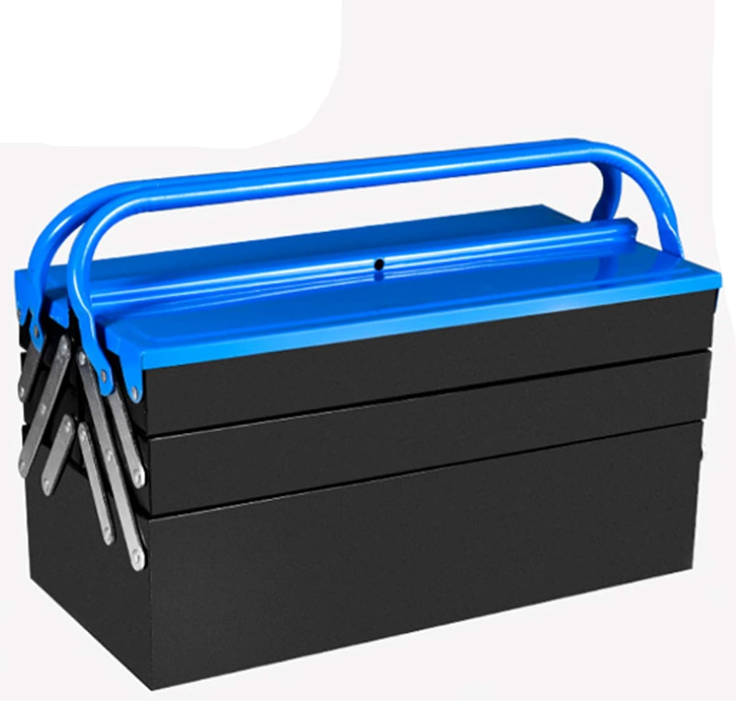 Boîte à outils en métal avec poignées de transport pour armoire E