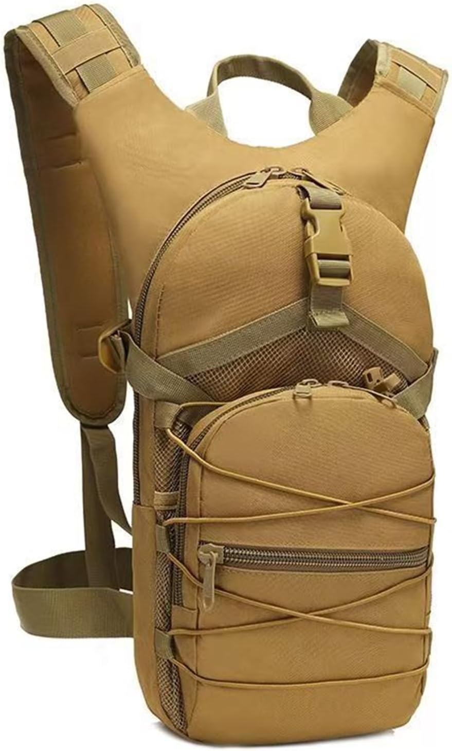 Military Molle Tactical Backpack, 15L Small Capacity Army Backpack for Hiking Cycling Camping Mountaineering Fishing Hunting Climbing Trekking Travel Sports