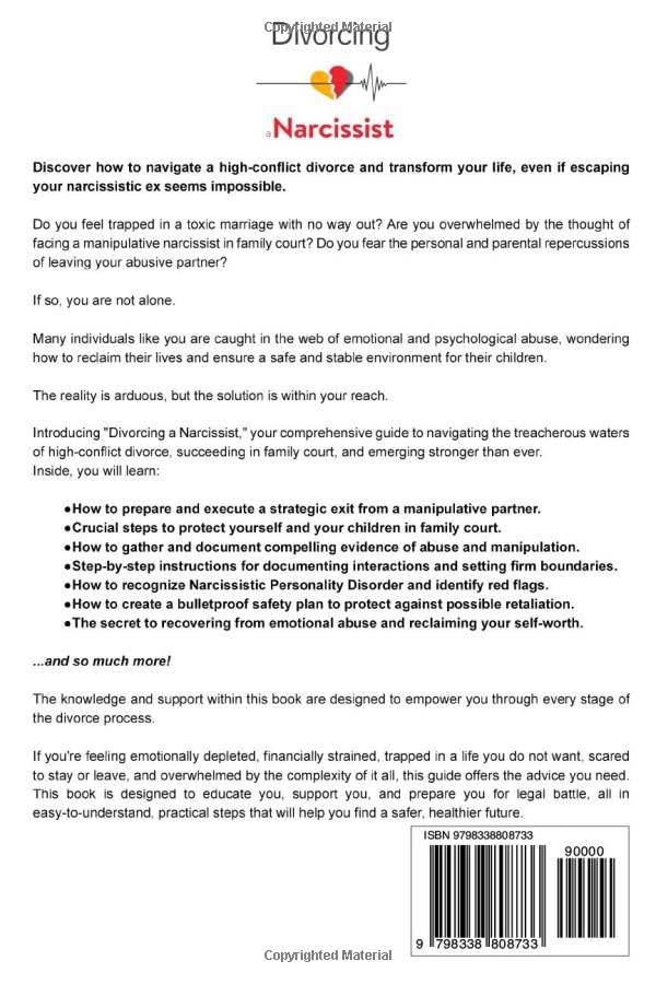 Divorcing a Narcissist: Prepare For a High-Conflict Divorce, Succeed in Family Court, Recover from Emotional Abuse, and Embrace a New Beginning Without Your Toxic Ex - Image 2