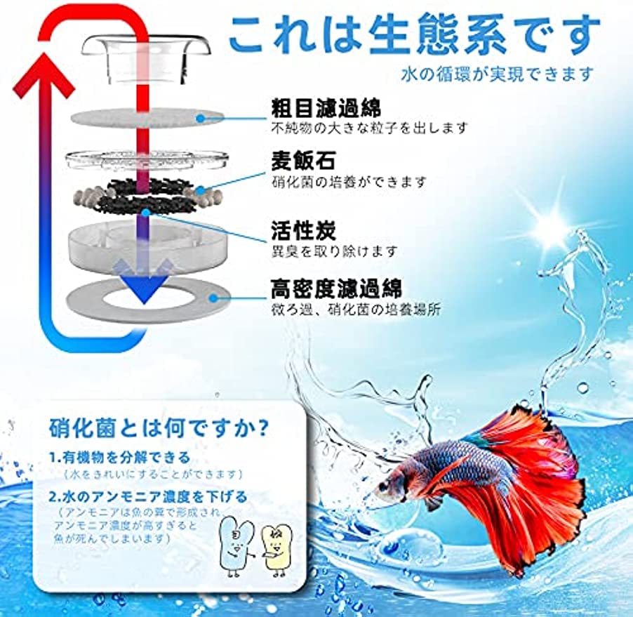 Amazon | 水槽 オールインワン水槽 アクアリウム インテリア 水槽