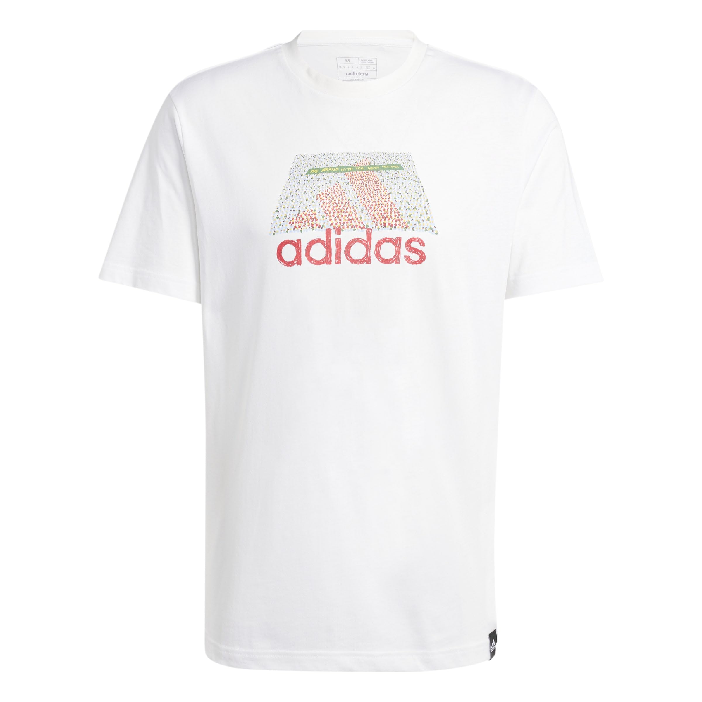 adidas Męska koszulka z grafiką Codes Bos z krótkim rękawem (1 opakowanie)