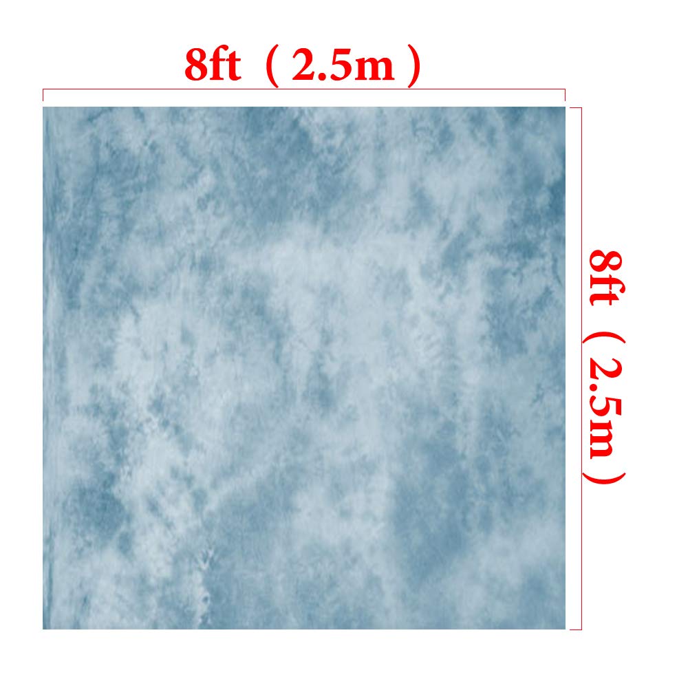 Amazon | Kate 2.5x2.5m Kate ブルー 背景 青 背景布 撮影用