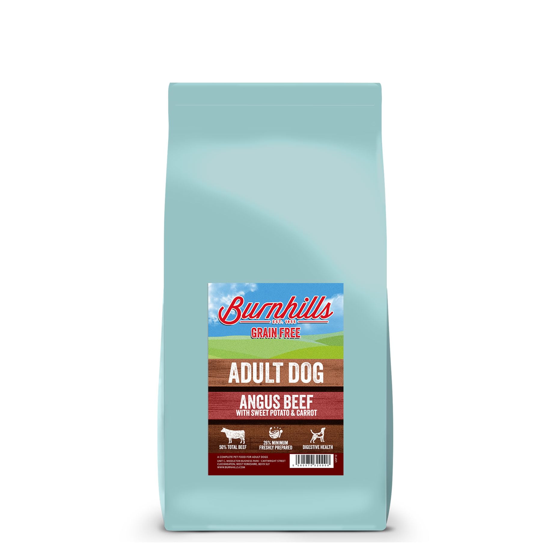 Burnhills Grain Free Angus Beef, Sweet Potato & Carrot Adult Dog Food 6Kg