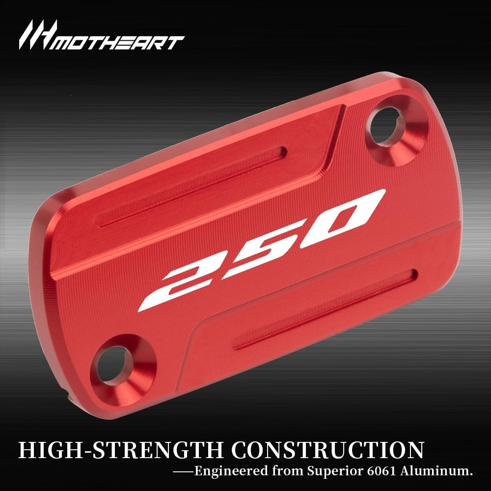 CNC Front Brake Master Cylinder Reservoir Guard for CRF 250F 2019-2026 CRF 250R 2004-2026 CRF 250RX 2019-2026 CRF 250X 2007-2016 CRF 250RWE 25-26 Accessories (Red)
