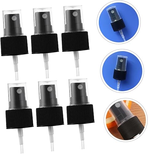 Miniatura 4 de FOMIYES 60 botellas cuentagotas de vidrio con cabezal de pulverización, cubiertas de botellas de viaje, botellas de pulverización de niebla fina,