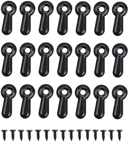 100 piezas de marco de metal para botones de giro de fotos, accesorios y tornillos para manualidades, colgar fotos, dibujo (negro)