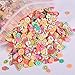 E-Scenery 1000Pcs Fruit Flower Animal Slices Perfect for Sticking to Slime, DIY Crafts, Nail Art and Decoration (Fruit)
