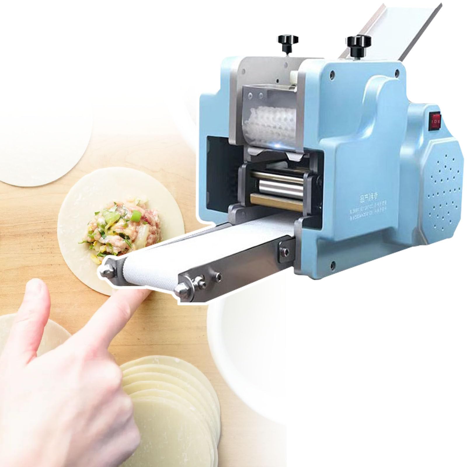 Komercyjne Pierogi Maszyna Do SkóRek, 50-60 Szt./Min 140 W Automatyczna Elektryczna Maszyna Do Pakowania PierogóW, NarzęDzie Do Przetwarzania Ciasta Na Pierogi Wonton
