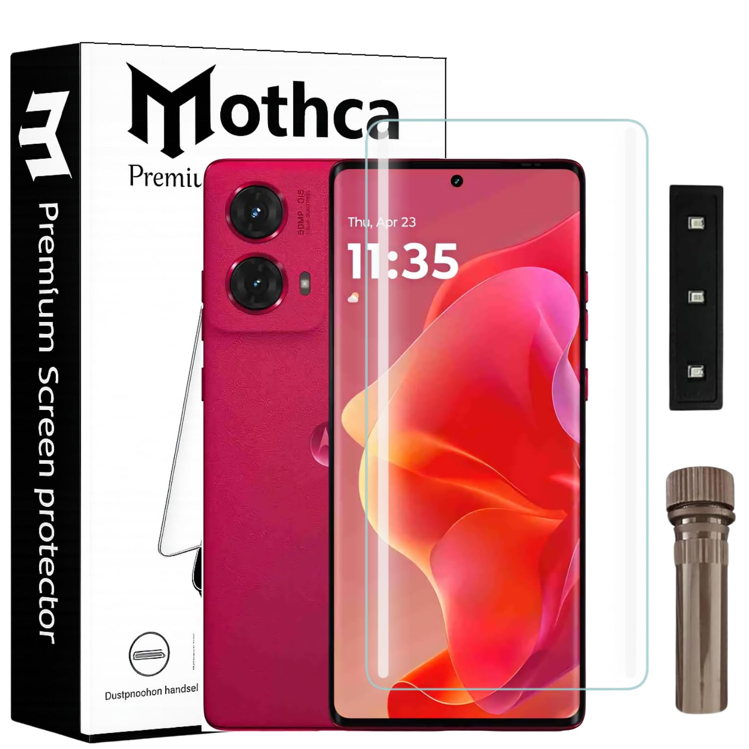 Mothca Premium Curved UV Tempered Glass Screen Protector for Moto G85 | HD Clear | Full Screen Coverage (Pack of 1)-picture-22