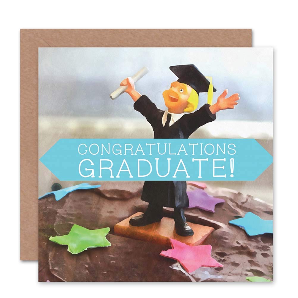 Wee Blue Coo GRADUATION GRADUATE CONGRATULATIONS ART GREETINGS GREETING CARD GIFT