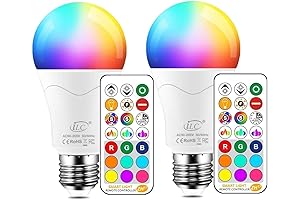 ILC LED Light Bulbs Color Changing with Remote