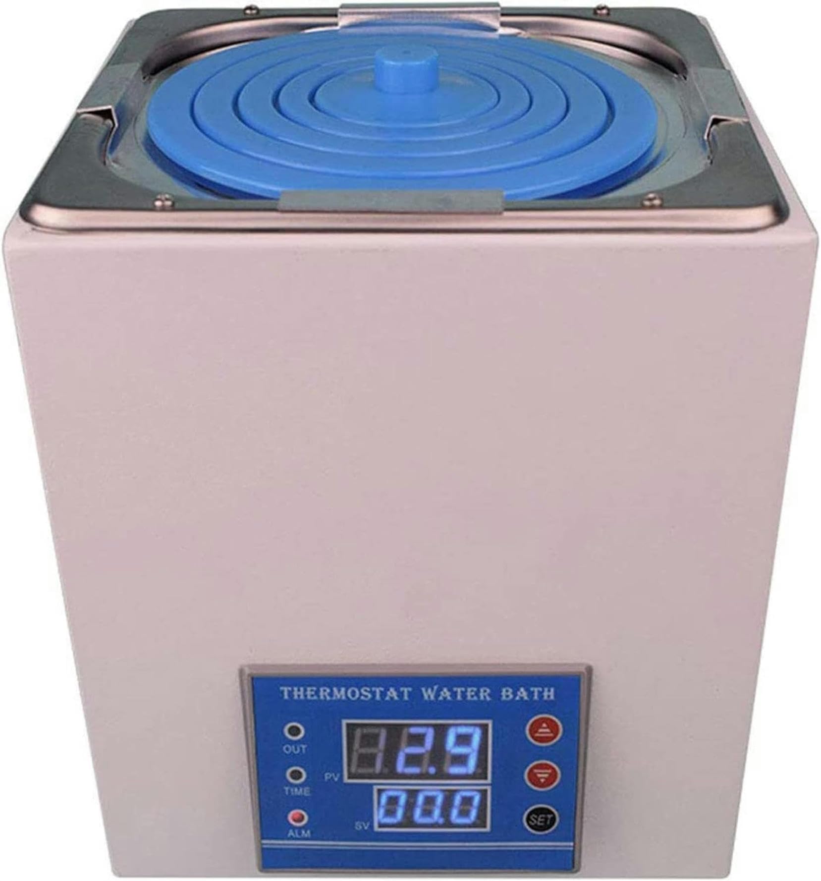 Baño María termostático Digital, habitación 1/2 hidromasaje eléctrico Digital, Pantalla Digital 220 V 50 Hz Baño de Temperatura Constante, Apto para Laboratorio, Acero Inoxidable