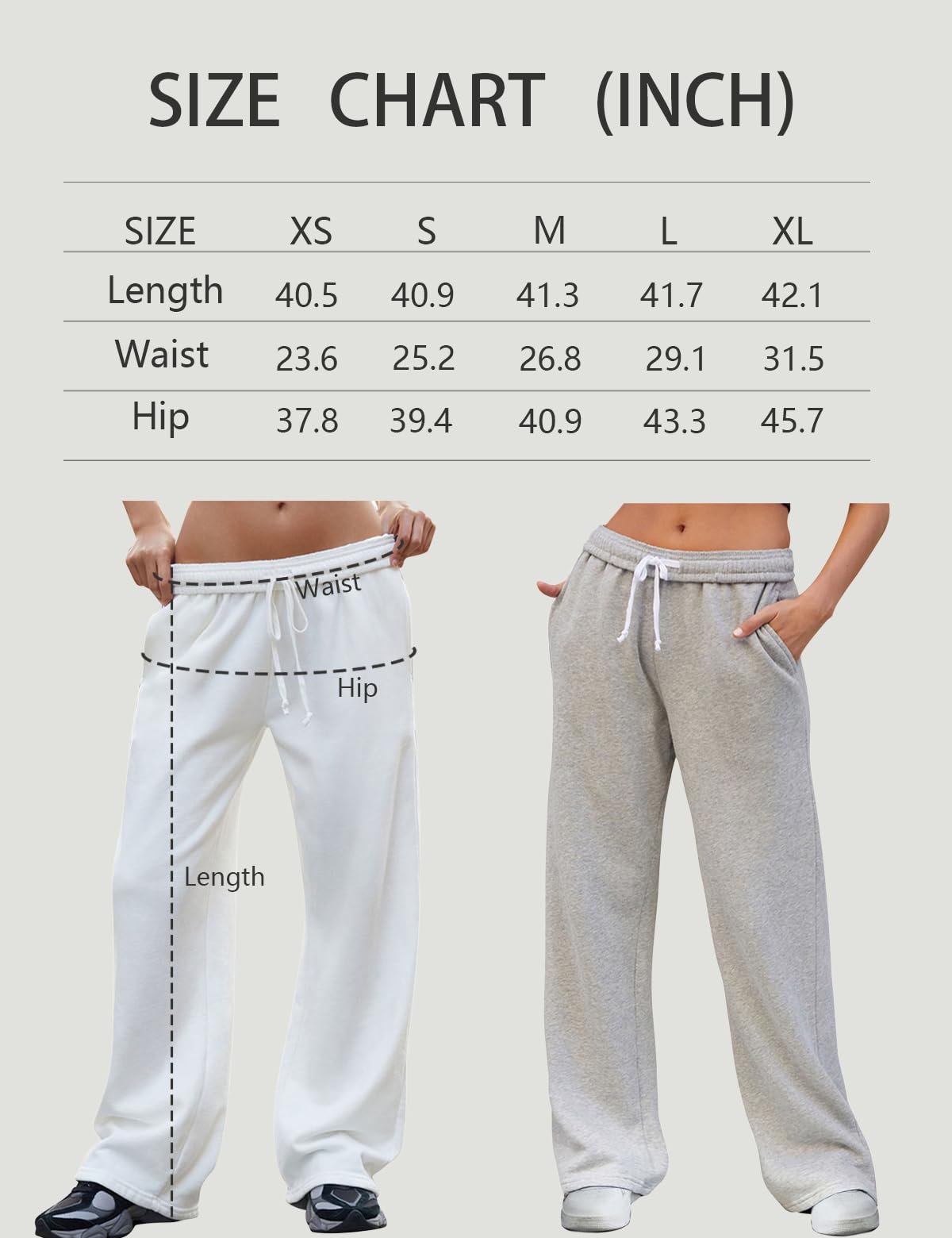 Pantalon de survêtement à jambe large et taille haute pour femme avec cordon de serrage