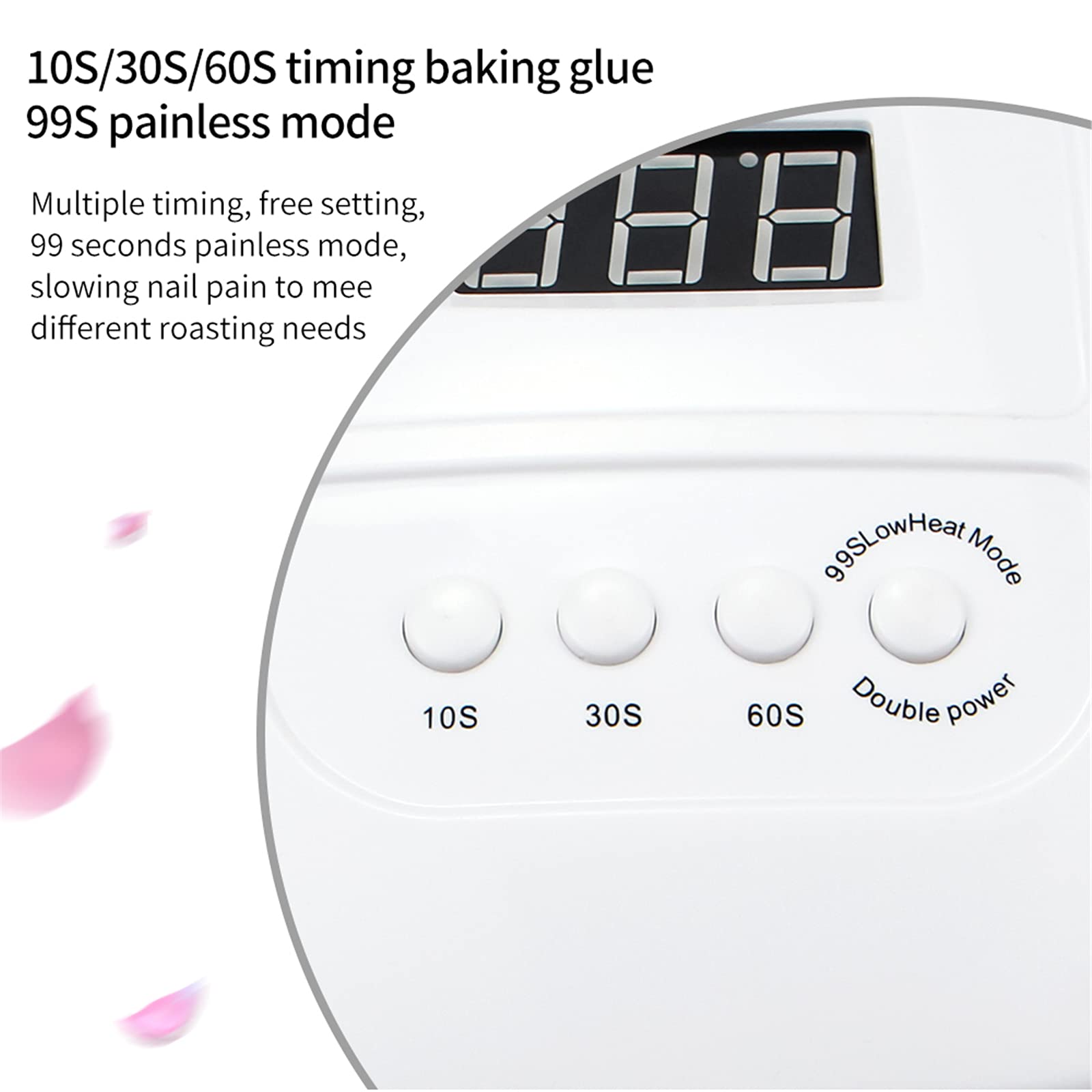 ZYC 72W 36LEDS LED Lampada per Unghie Lampada per Unghie D'asciugio Dual Hands Lampada UV per polimerizzazione del Gel UV Smalto per Unghie con Movimento di Movimento per Il Salone di Manicure