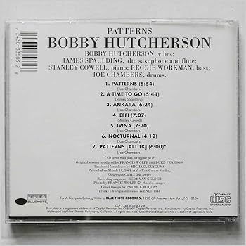 パターンズ／ボビー・ハッチャーソン Patterns (Bobby Hutcherson album) - Wikipedia