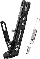 Vista 12 de Soporte de trípode para motocicleta, soporte de trípode de aluminio universal, soporte lateral de pie modificado, accesorios de motocicleta (dorado)