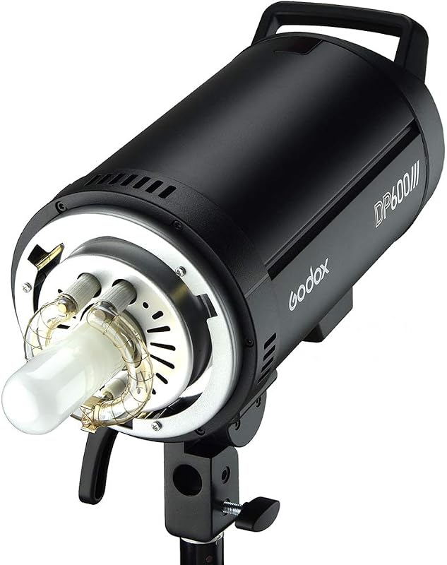 Godox DP600III Professzionális Stúdió Vaku 600Ws Bowens Rögzítéssel, 1mp Újratöltési Idő, GN80, 5600K, 150W Állítható Lámpa Esküvői Portré F