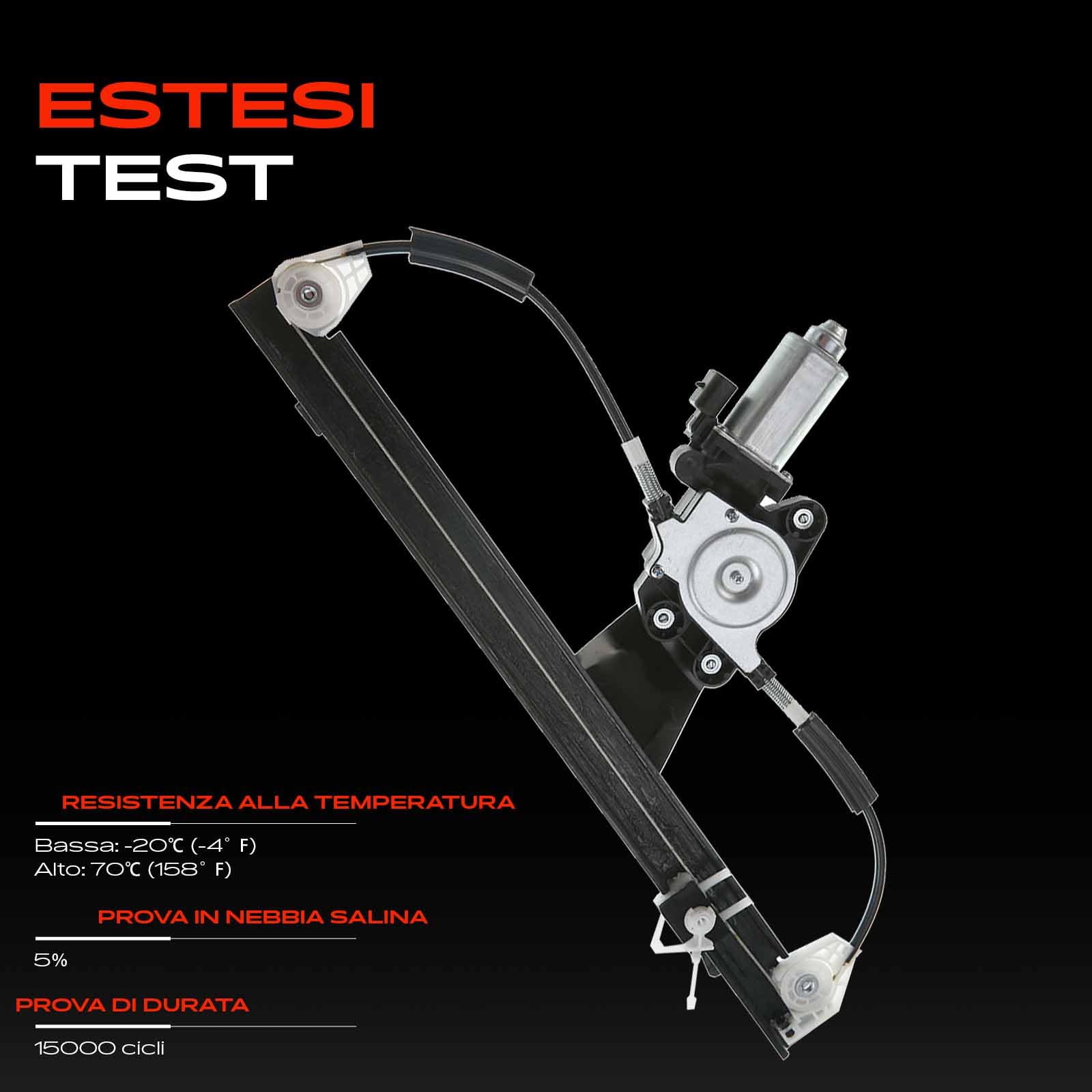 Frankberg Alzacristalli elettrico Con motore Anteriore sinistro per Doblo 119 223 MPV Tutti I motori 2003-2010