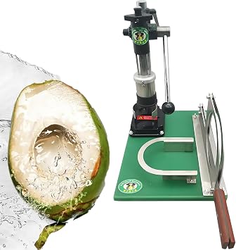 Stainless Steel Portable Vertical Coconut Opener Tool, Manual Coconut Hole Opening Machine, Stainless Steel, for Home and Commercial Use