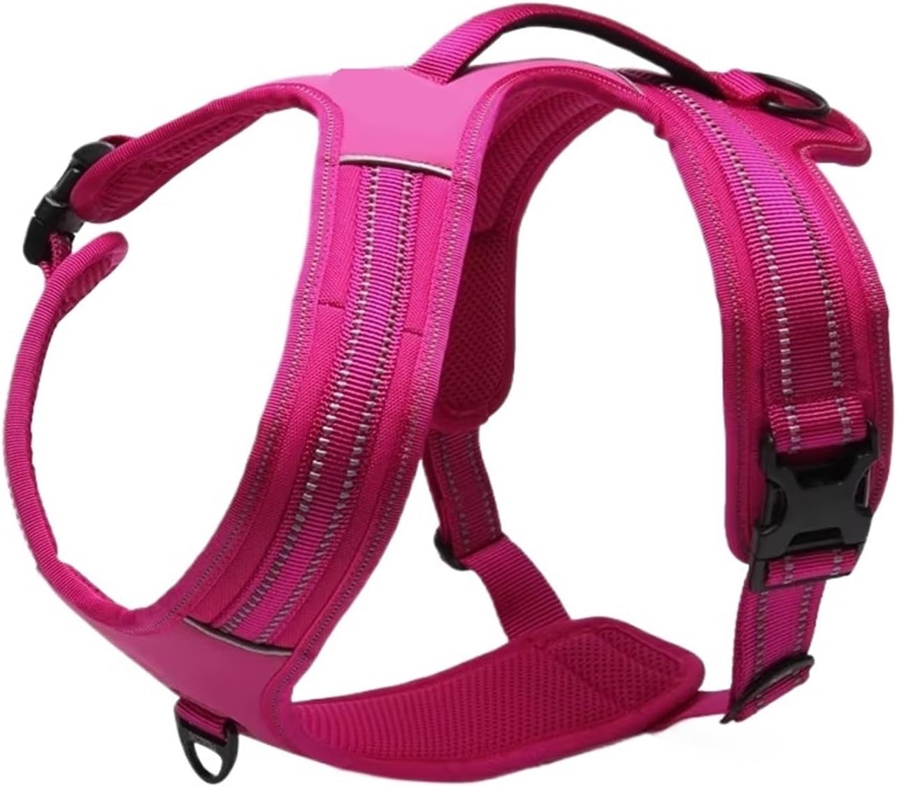 Nylon Dog Harness Fashionable Adjustable Anti-Pull(Yellow,L)