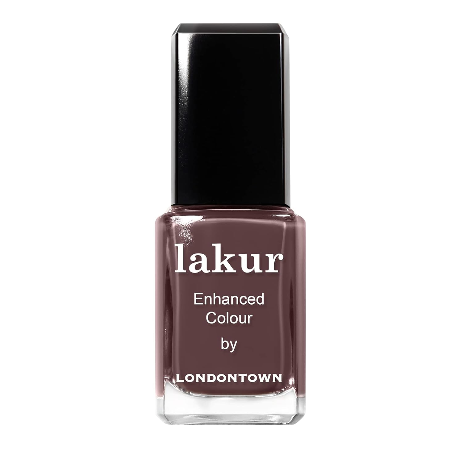 LONDONTOWN lakur Nail Polish - Chip-Resistant, Non-Toxic, Conditions & Hydrates Nails | Glossy Chocolate Brown, Teak, .40 fl oz - Amazon product rated Grade A