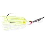 Strike King Thunder Cricket Fishing Lure, Vibrating Swim Jig, Silver Blade, 4/0 Jungle-Style Flipping Hook
