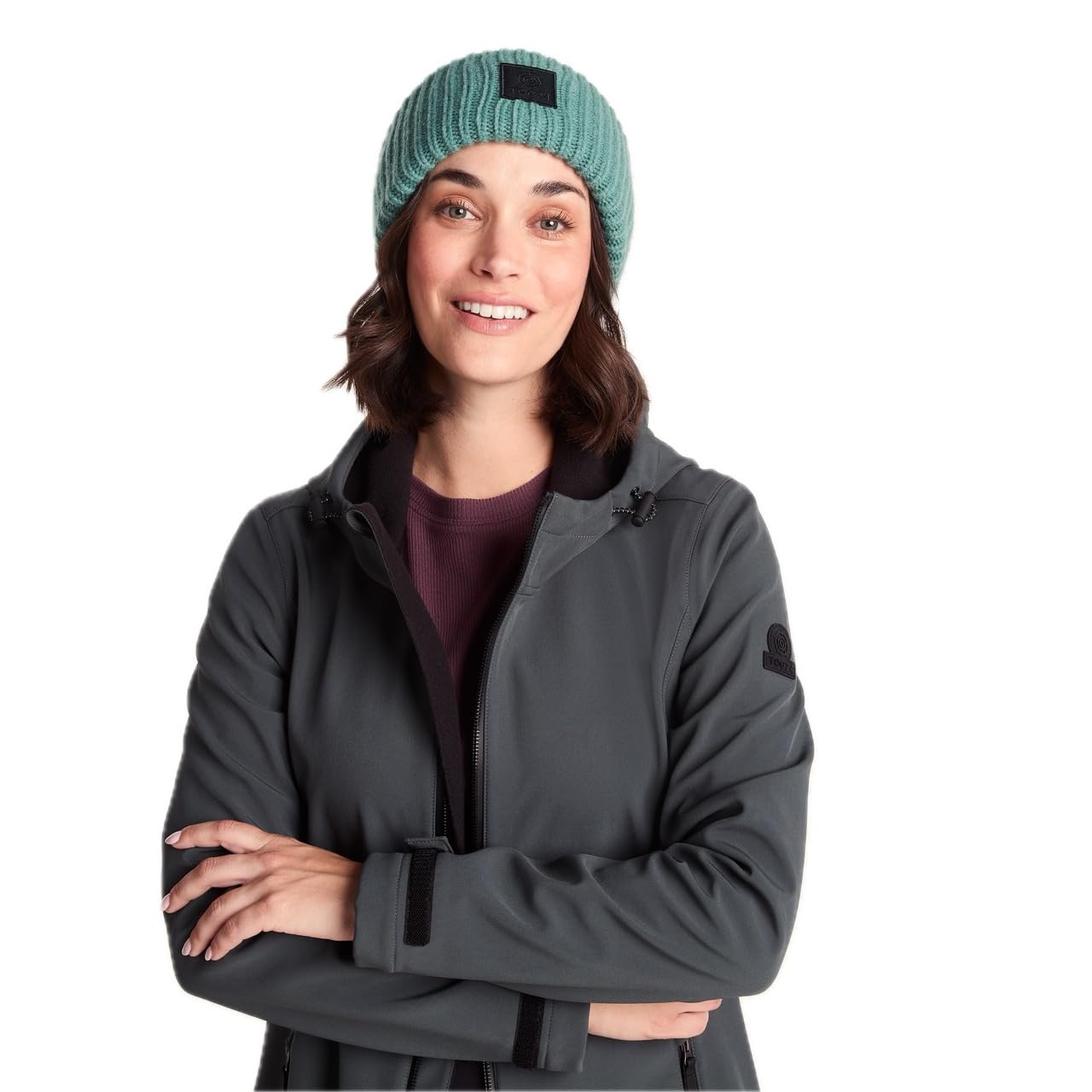 TOG24 Jendon Unisex Knitted Beanie, Winter Rib Turn Warmth Knit Layer Wind