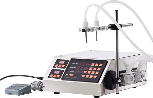 Miniatura 9 de VEVOR Máquina de llenado de líquidos, capacidad de llenado de 0.2-22.0 fl oz, máquina automática de llenado de botellas, máquina embotelladora,