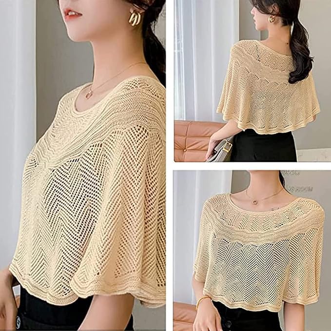Knitted Sun-Proof Shawl,Ice Silk Shawl,Knitted Sun-Proof Summer Shawls,Shawl With Pearl Clips for Evening Dresses3