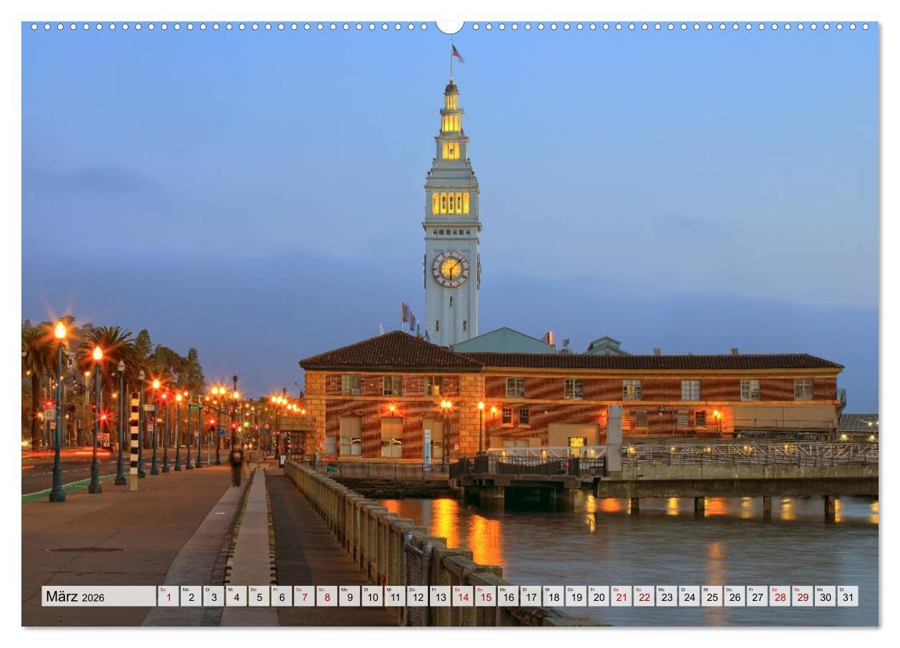 San Francisco - City on the Bay (Wandkalender 2026 DIN A2 quer), CALVENDO Monatskalender: Faszinierende Bilder der Traumstadt San Francisco an der Pazifikküste in Kalifornien (CALVENDO Orte)
