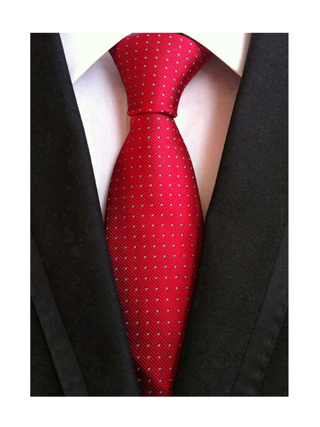 SecdtieMen's Classic Solid Color Ties Soft Business Casual Attire Suit Neckties